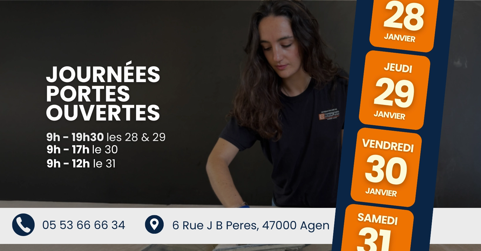 Journées Portes Ouvertes 28 au 31 janvier 2026